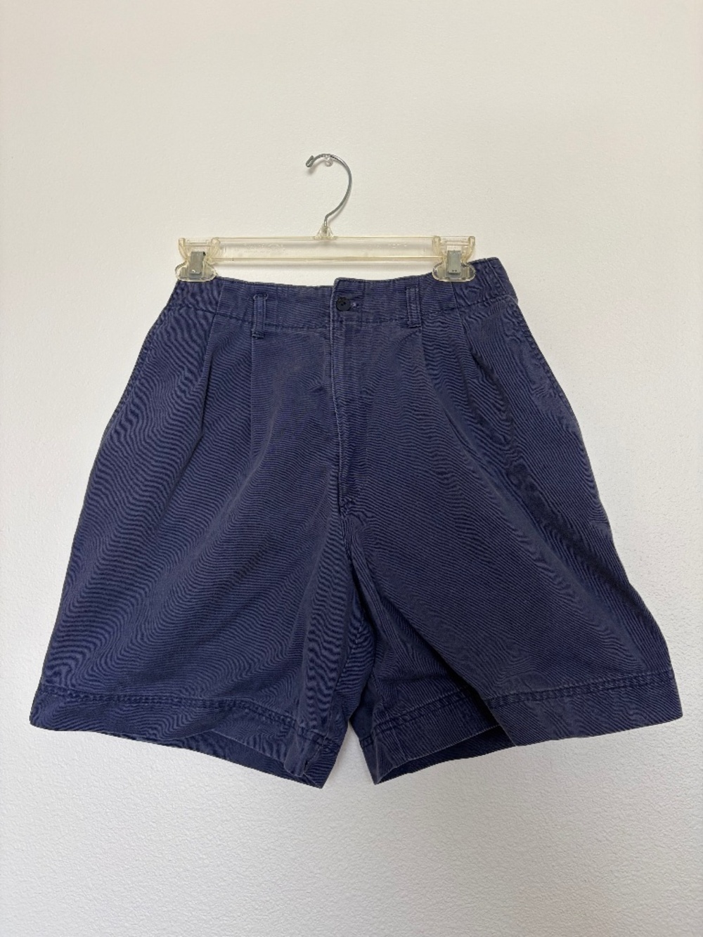 Vintage Hunt Club Pleated Navy Chino Shorts
